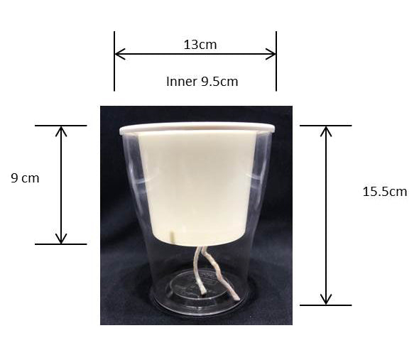 Self Watering Pot Medium Dimensions